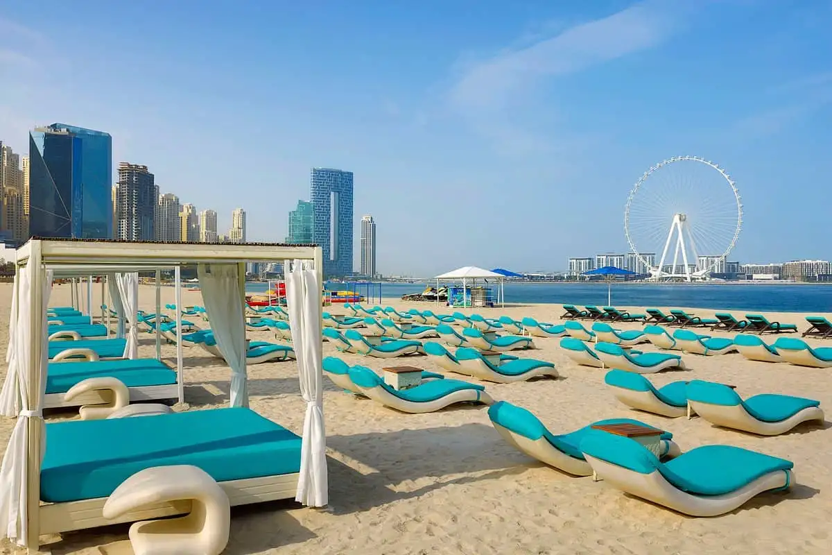 Recreation and Relaxation at Marina Beach, Dubai