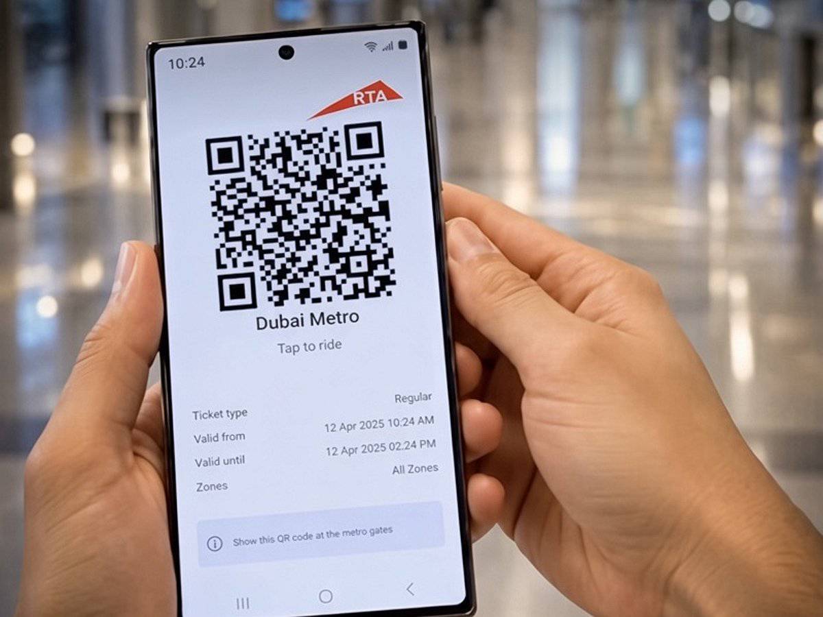 هيئة الطرق والنقل في دبي تطلق تذاكر QR لمترو والترام والحافلات