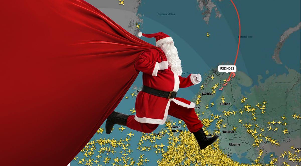 Santa Claus's Magical Journey to the UAE: Live Tracking on Christmas Eve
