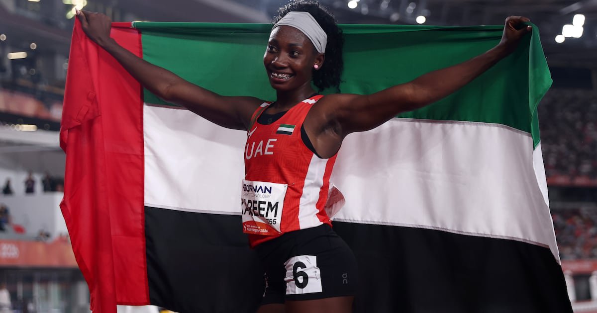 UAE Teen Mariam Kareem Wins Asian Games 400m Hurdles Gold at 18