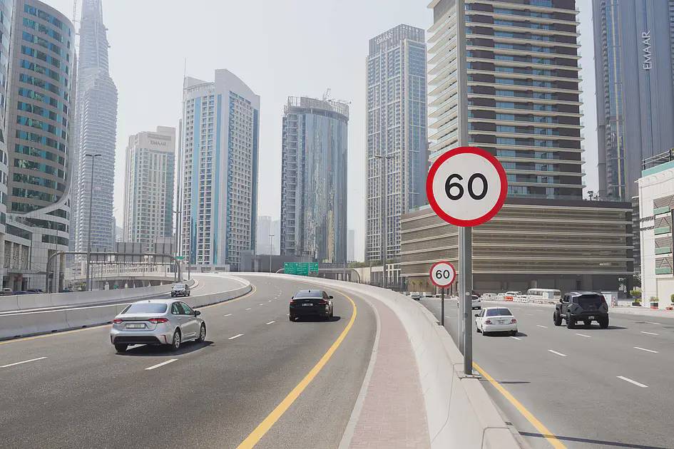 Dubai changes speed limits on 5 major roads from November 1